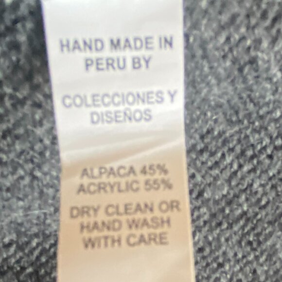 Alpaca Imports Fair Isle Sweater Zip Nordic British Countryside Grannycore Ski-M - Picture 11 of 12